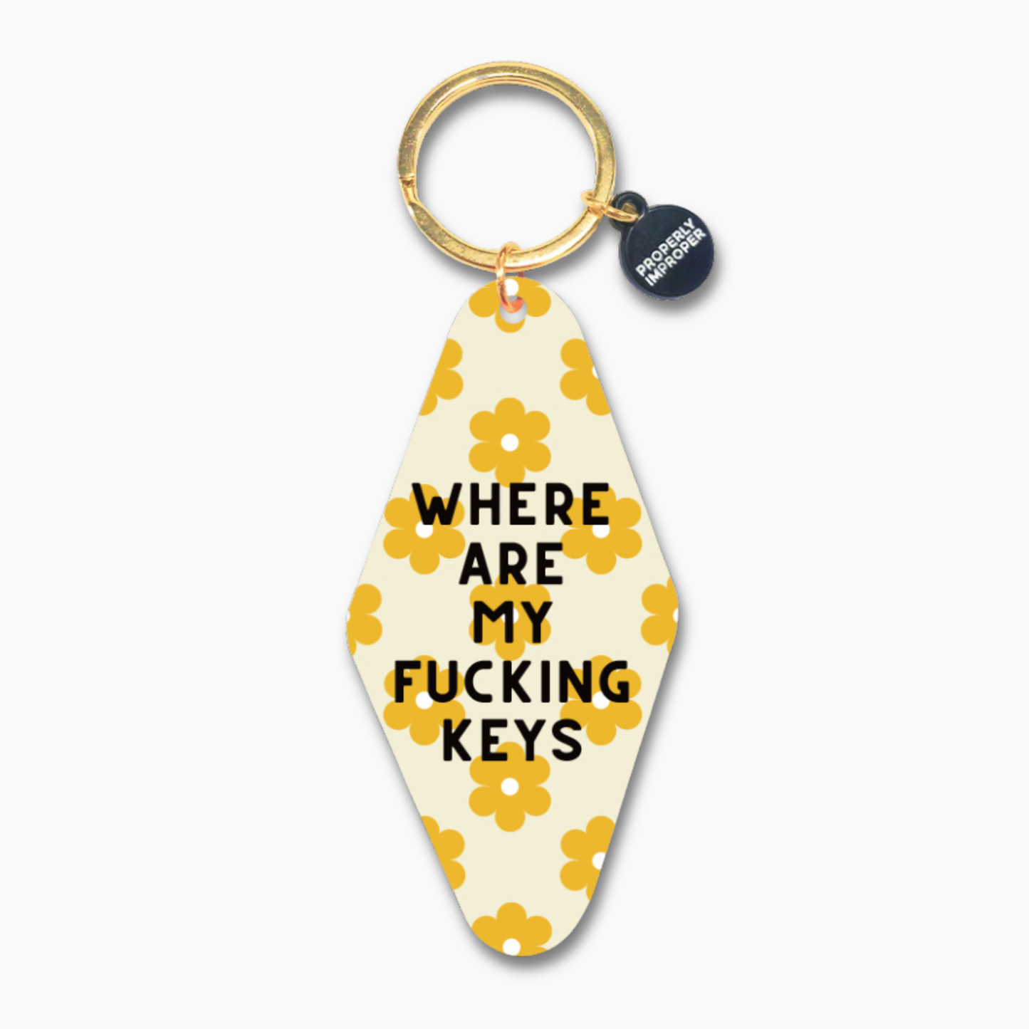 Where Are My Fucking Keys - Printed Keychain