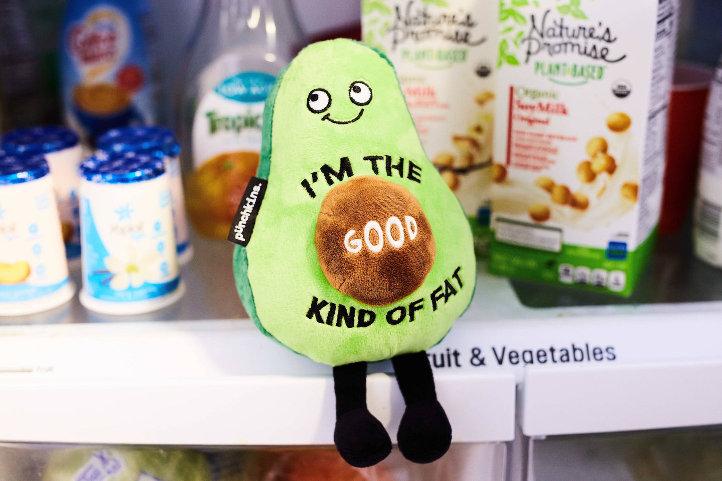 "I'M The Good Kind Of Fat" Novelty Plush Avocado Gift Toy