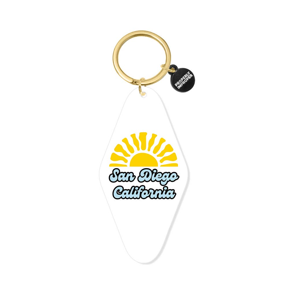 Printed Keychain San Diego California