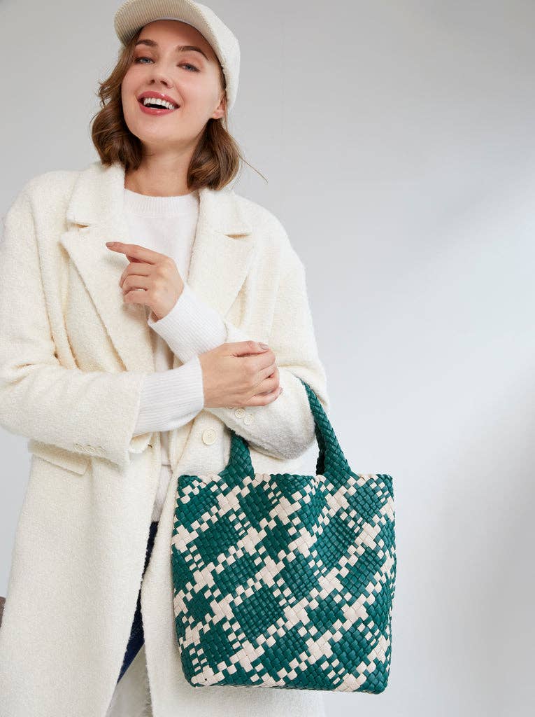 BLYTHE PLAID MINI TOTE