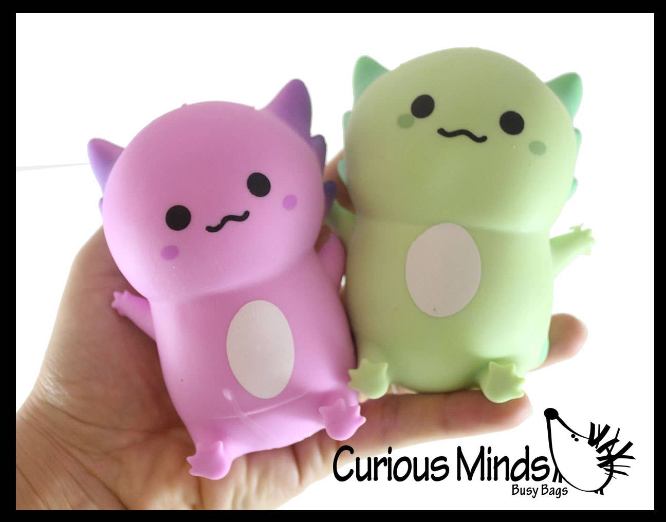 1 Axolotl - Soft Creamy Doh Filled Squeeze Stress Balls - Se