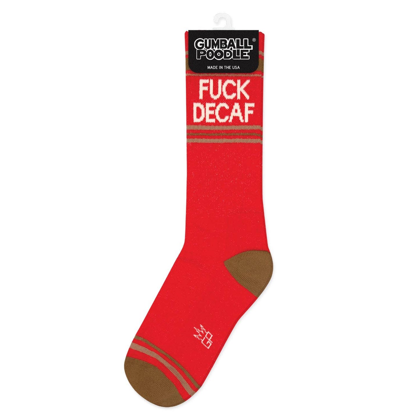 Fuck Decaf Gym Crew Socks