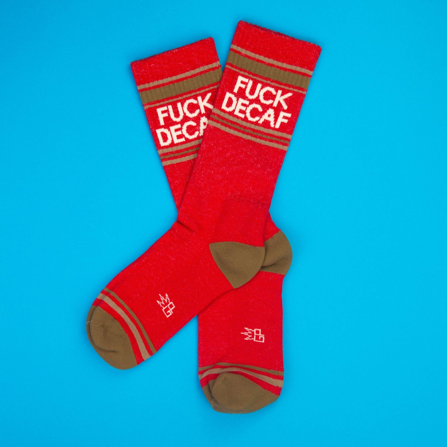 Fuck Decaf Gym Crew Socks