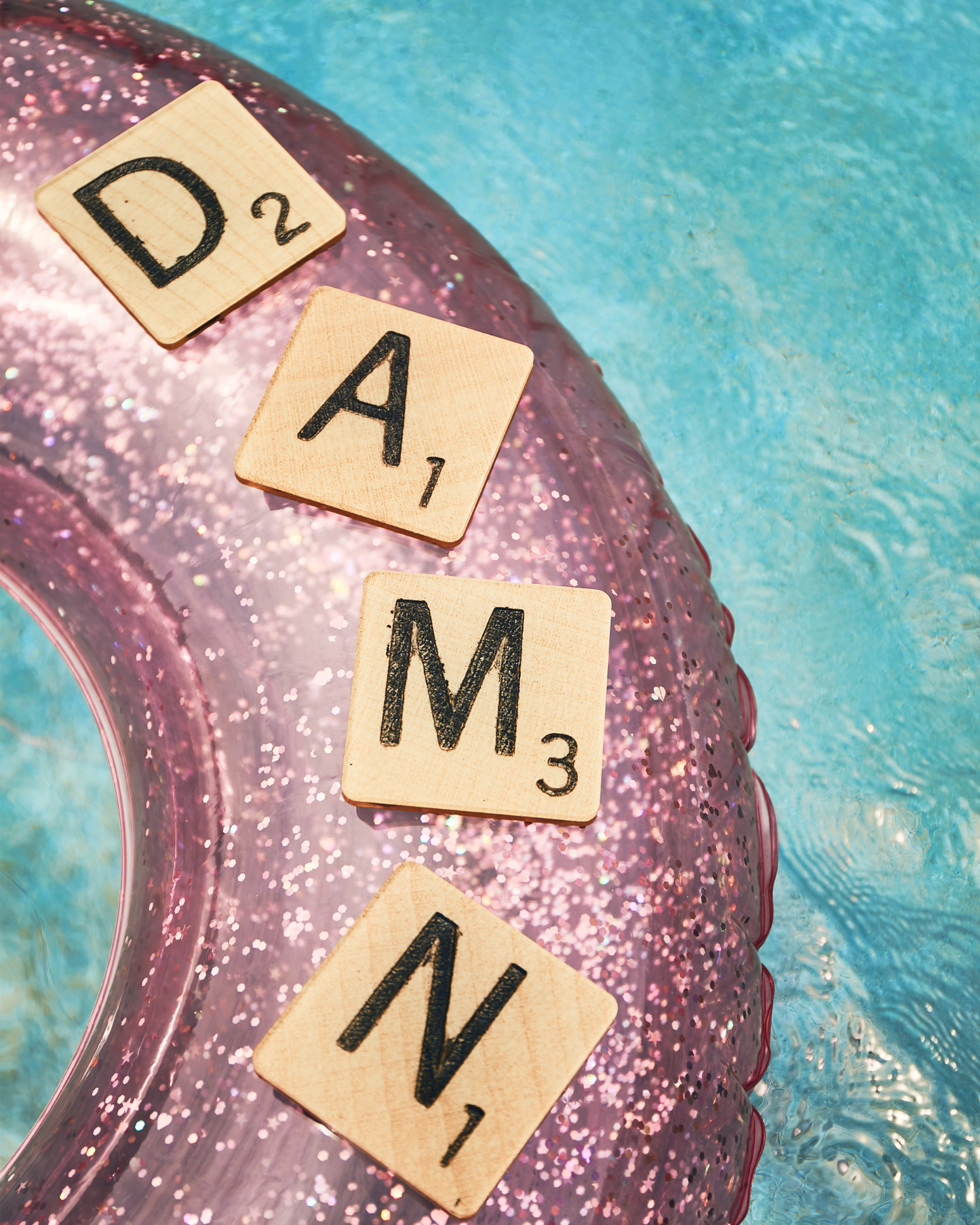 Damn Scrabble Tiles | Set of 4 Coasters
