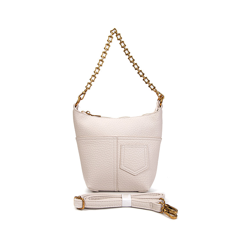 Michelle Crossbody Vegan Leather Bag w/ chain