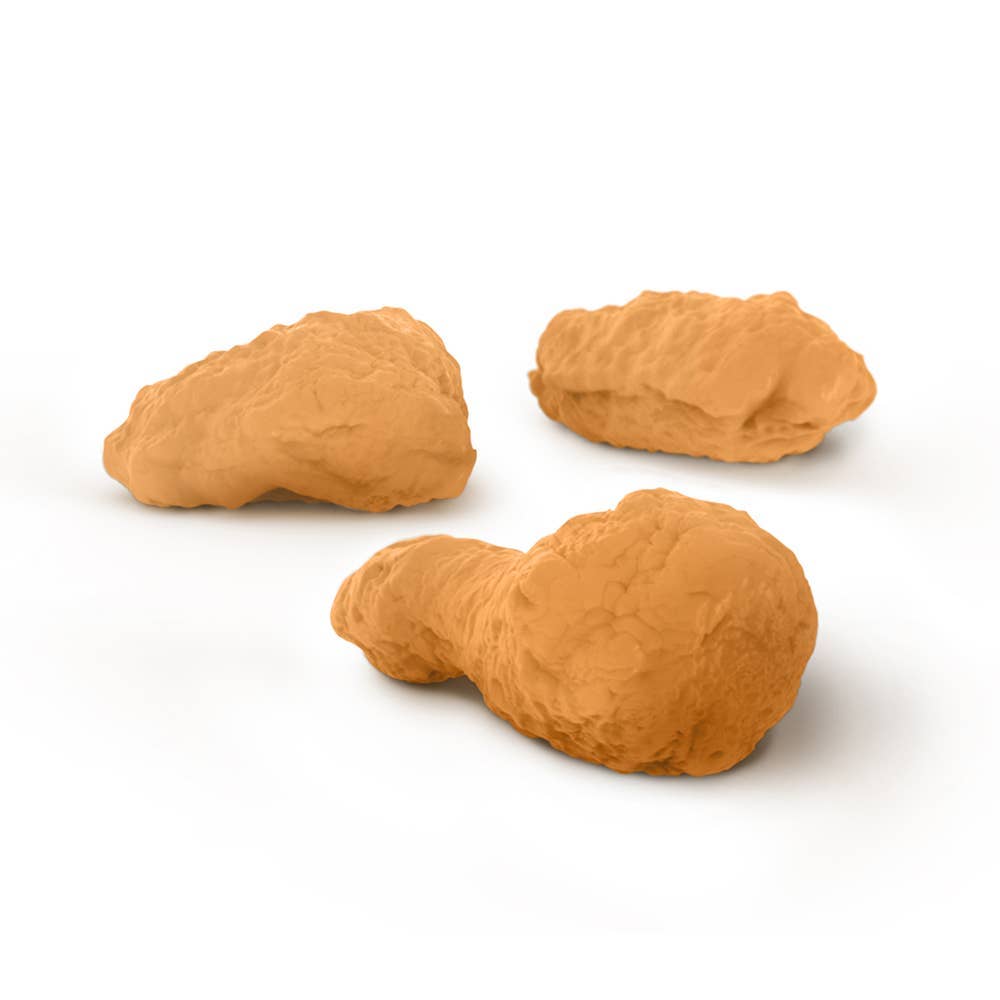 Fried Chicken - Erasers - Set of 6
