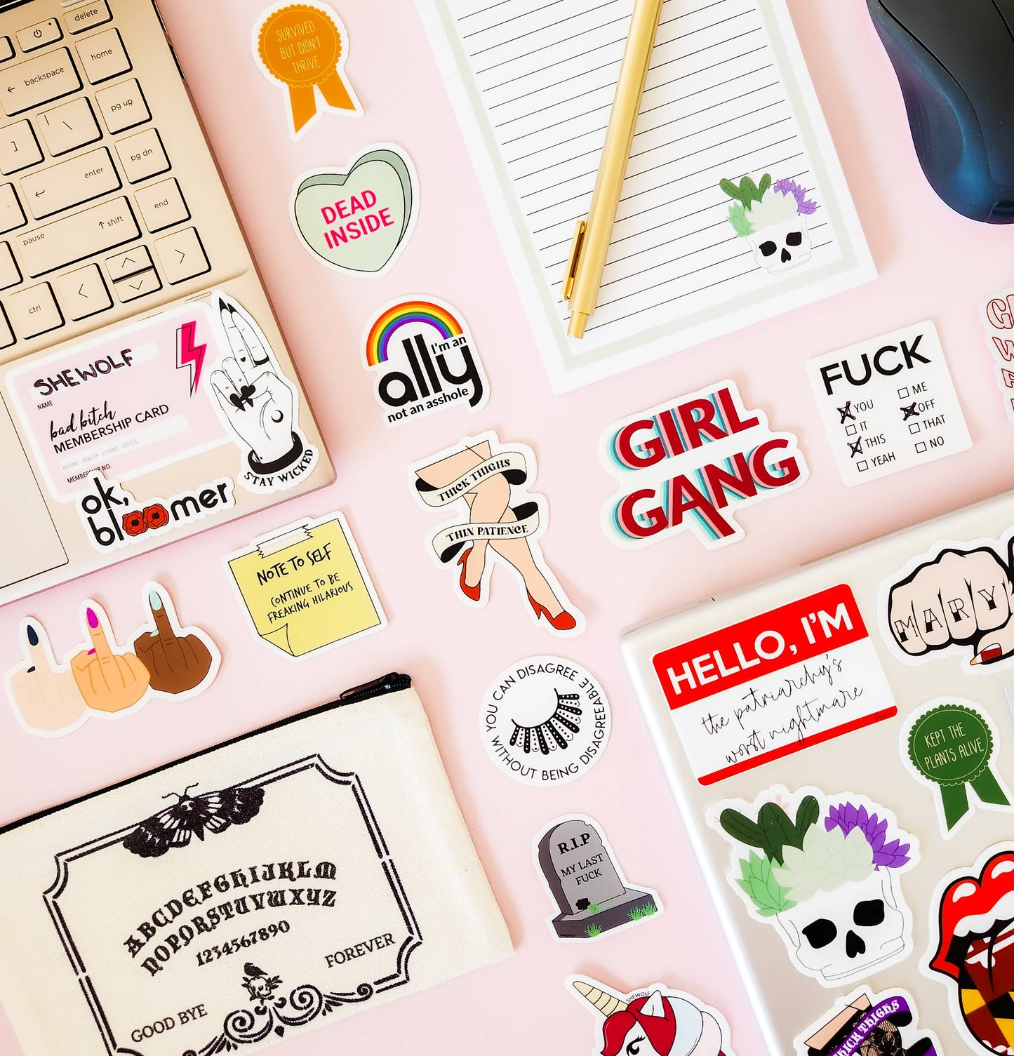 Sassy Thin Patience Sticker | Bold Inclusive Skin Tones Decal