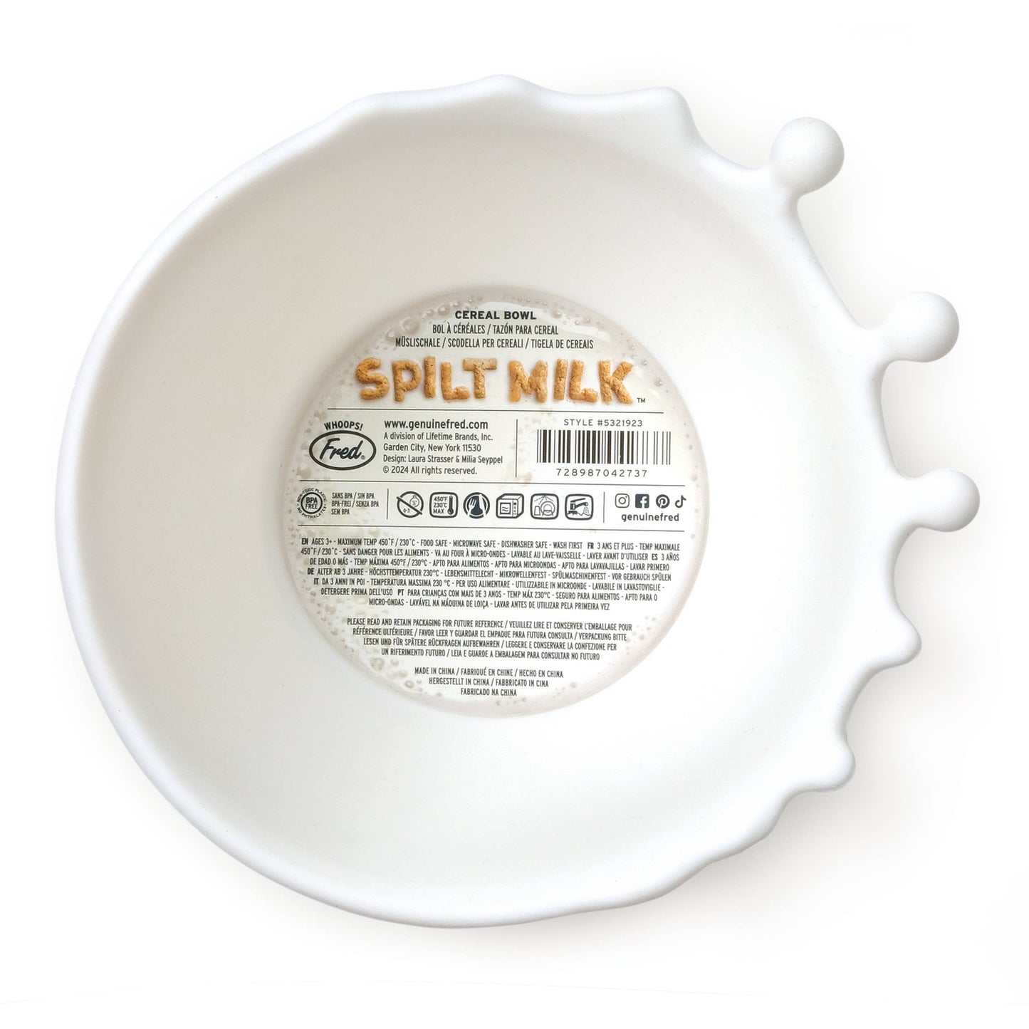 Spilt Milk - Silicone Cereal Bowl