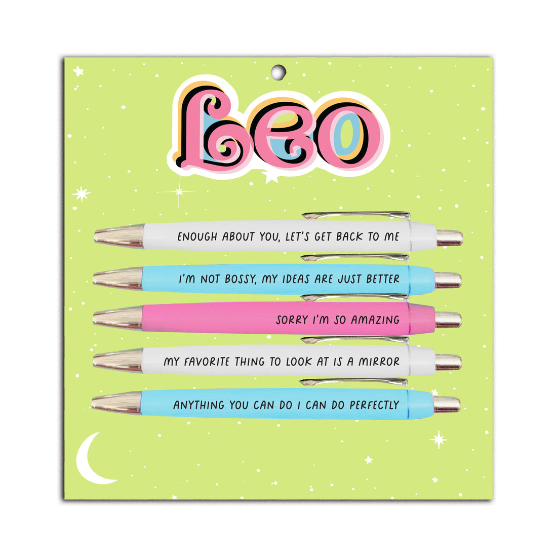 Leo Pen Set (astrology, zodiac, funny, gift, friend, pens)