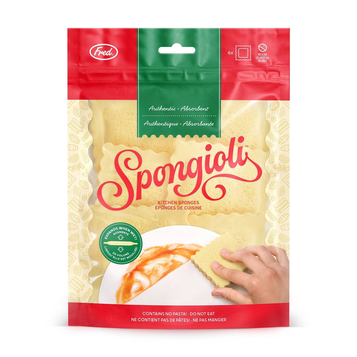 Sponges - Spongioli - Set of 6 - Ravioli Compressed Sponges