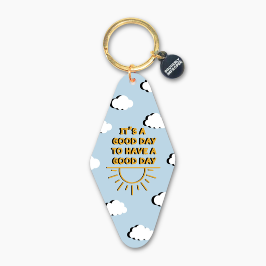 It's A Good Day Blue - Printed KeychainÂ