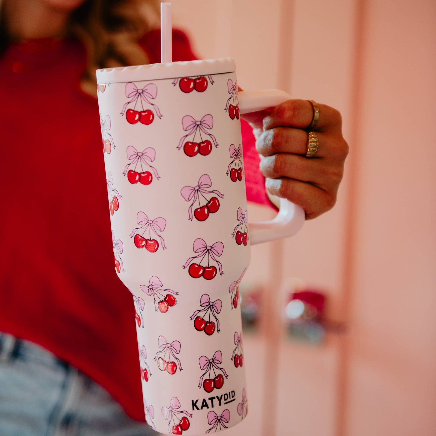 Cherry Bow Wholesale 38 Oz Tumbler Cup