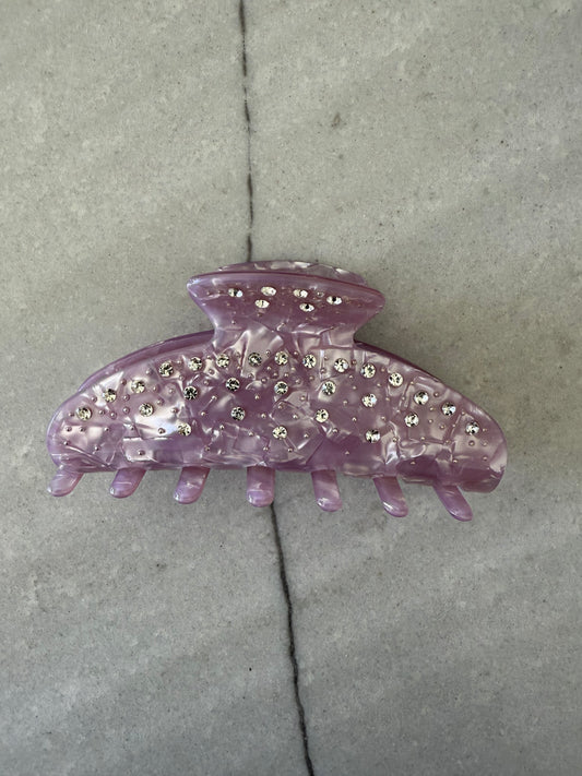 Hair claw with crystals
