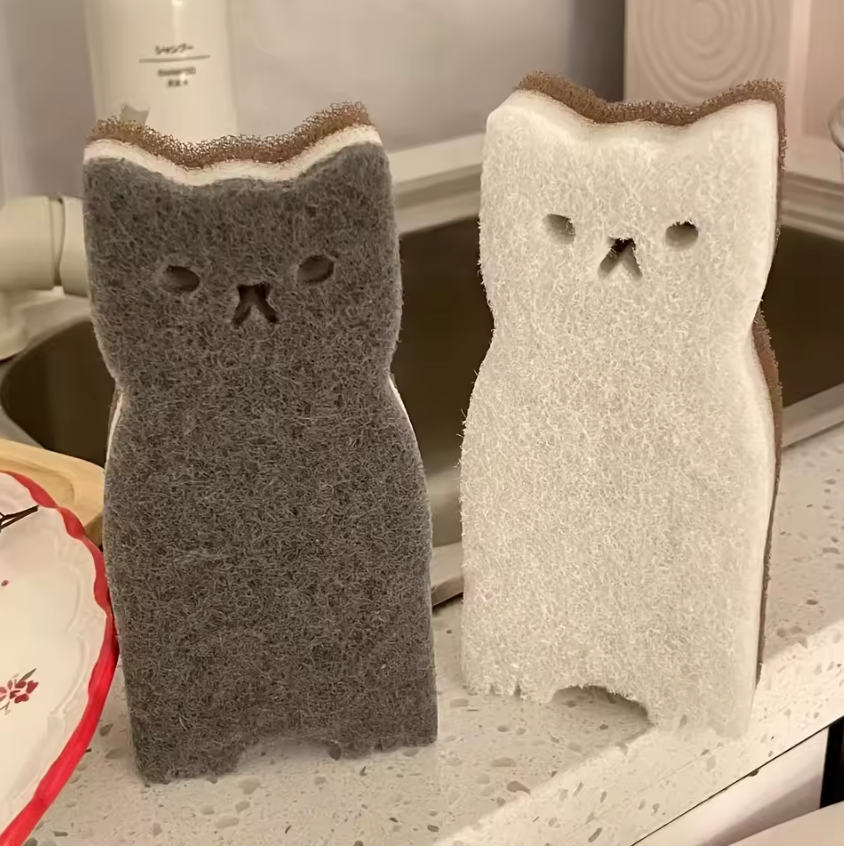 Clean Freak Cats – 4-Piece Sponge Set