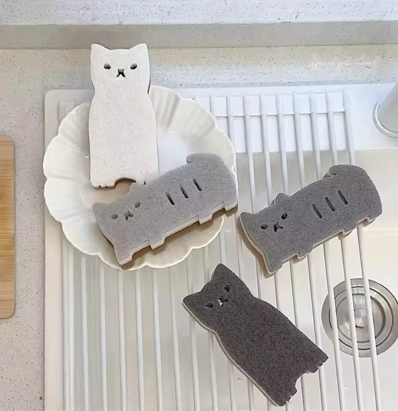 Clean Freak Cats – 4-Piece Sponge Set