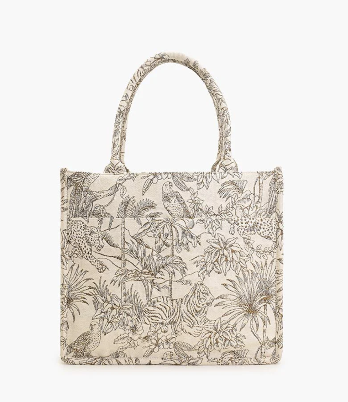 Gold African Safari Embellished Tote