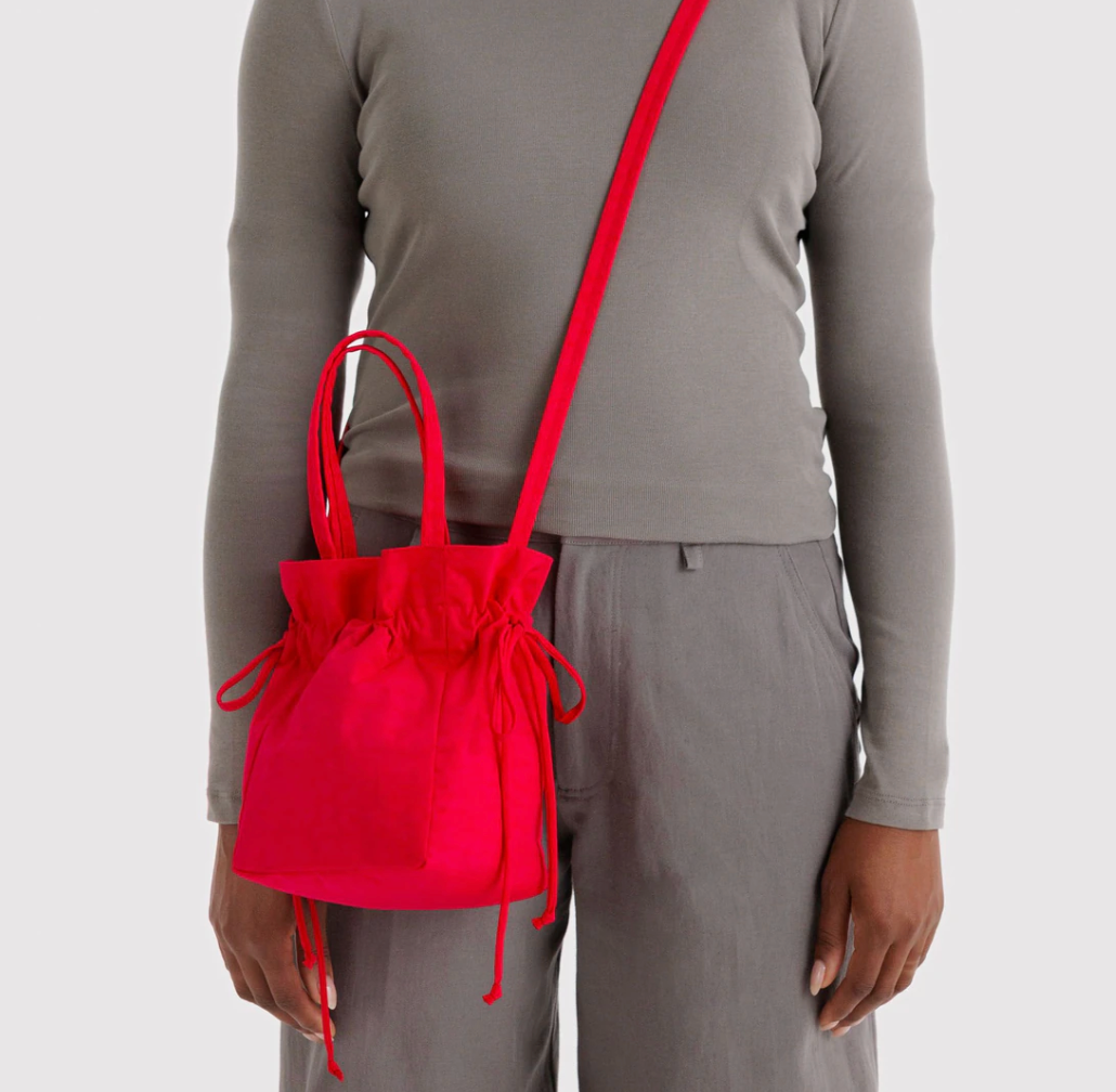 Nylon Drawstring Bag - Candy Apple