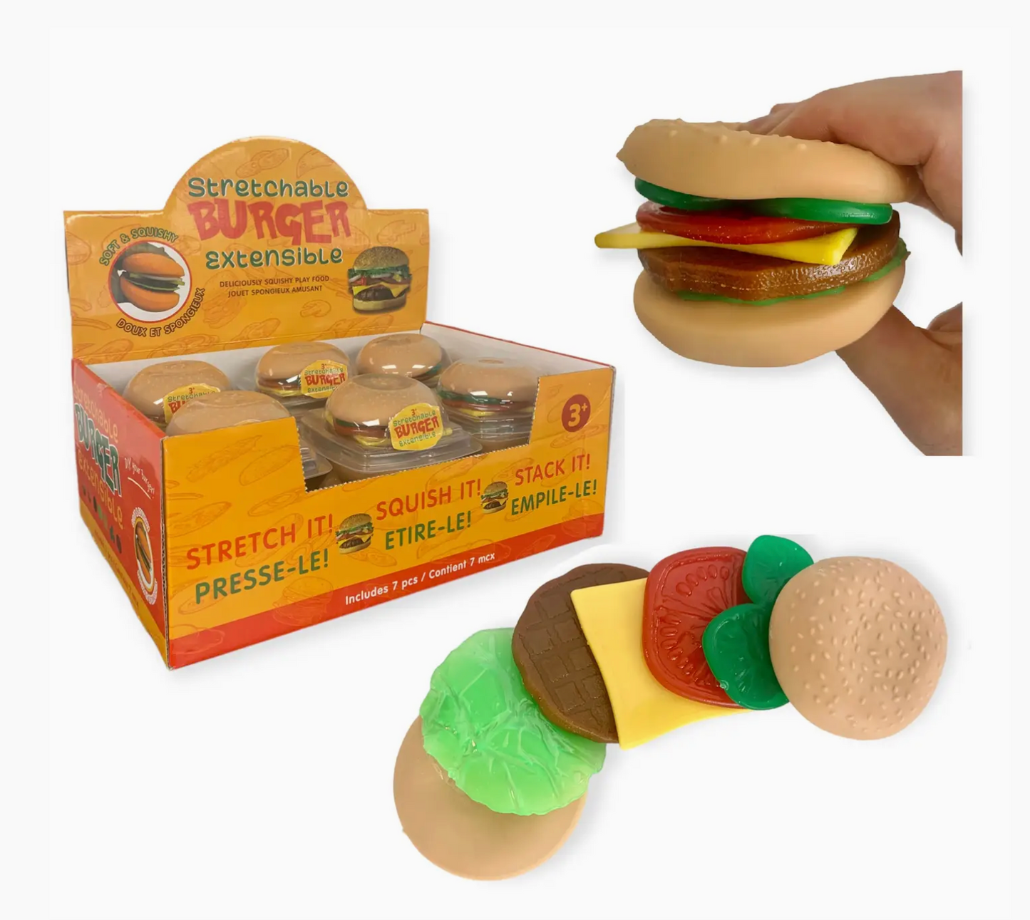 Stackable Stretchable Burger - 7 Piece Set