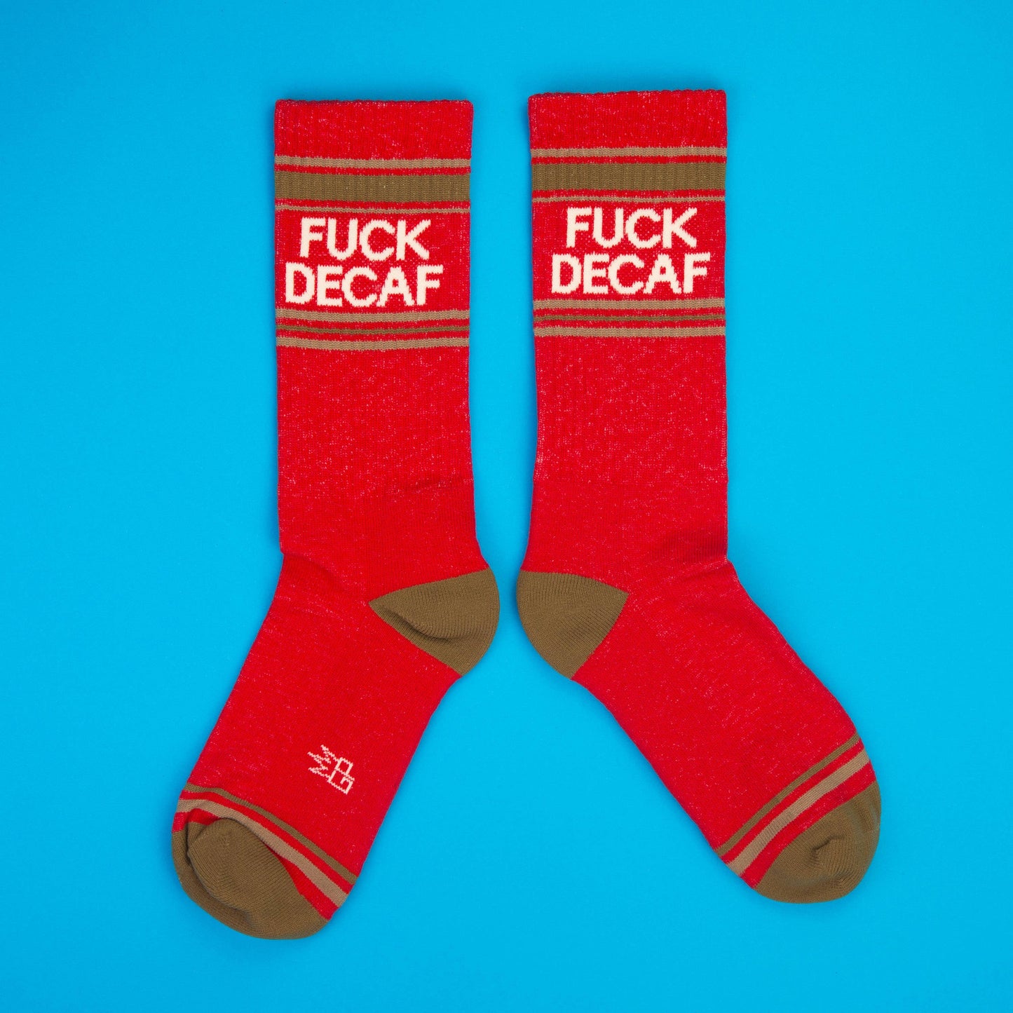 Fuck Decaf Gym Crew Socks