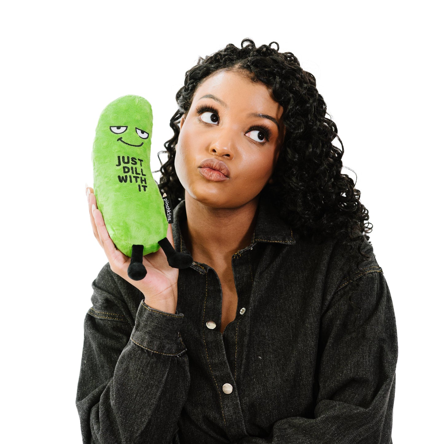 Just Dill With It Pickle Plushie, Cute, Gift, Funny
