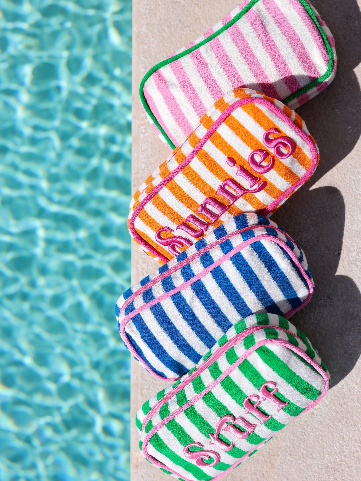 CABANA STRIPE SMALL ZIP POUCH
