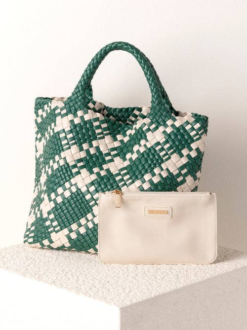 BLYTHE PLAID MINI TOTE