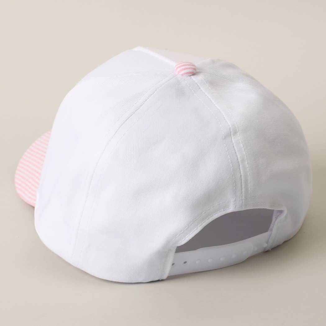 BAD DAY TO BE A BEER Embroidered Seersucker Brim Trucker Hat