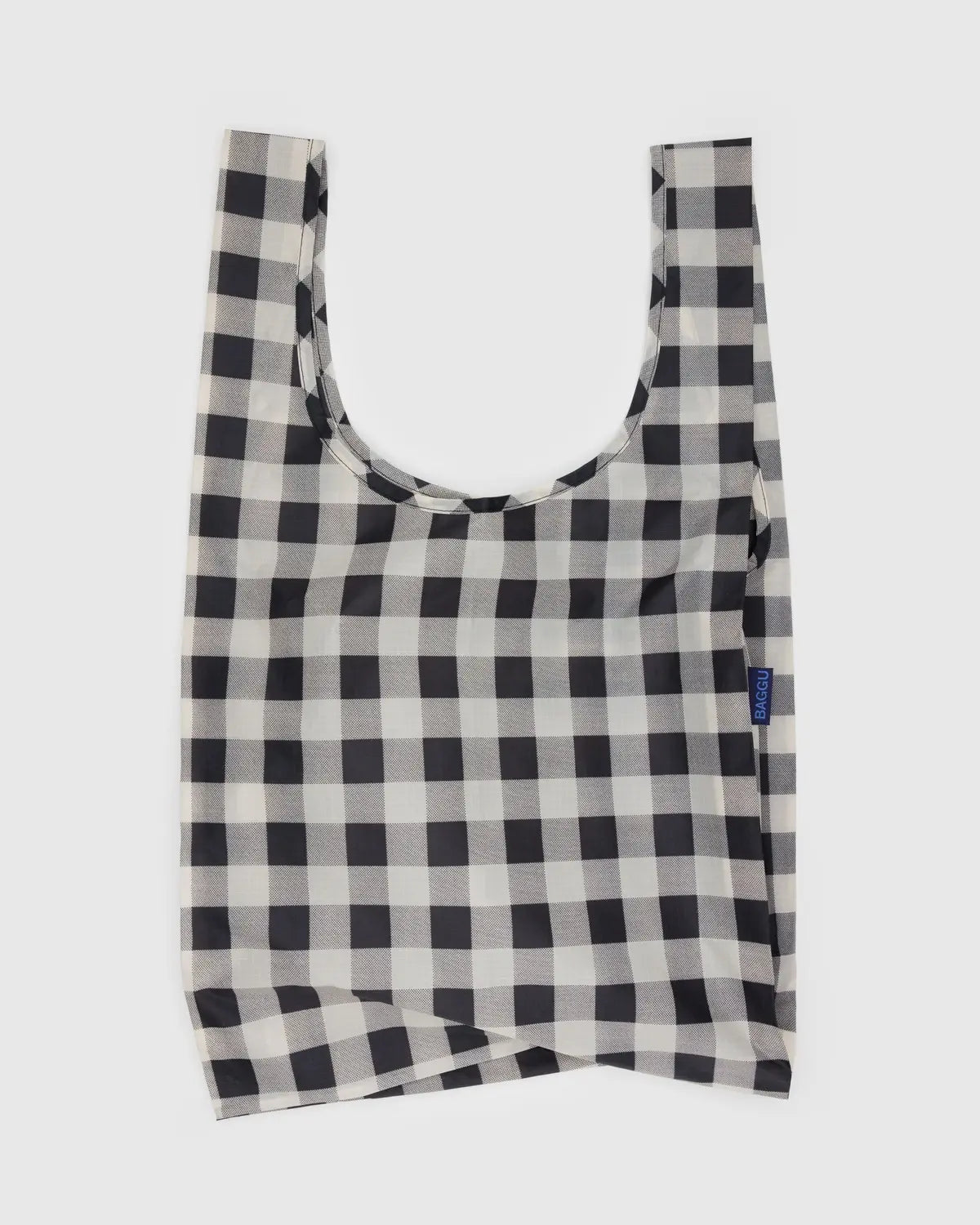 Baggu Reusable Tote- Black & White Big Check