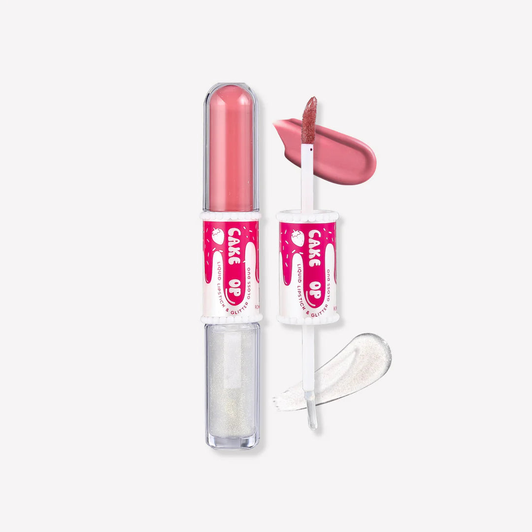 Cake Pop Liquid Lipstick and Glitter Gloss Topper Duo