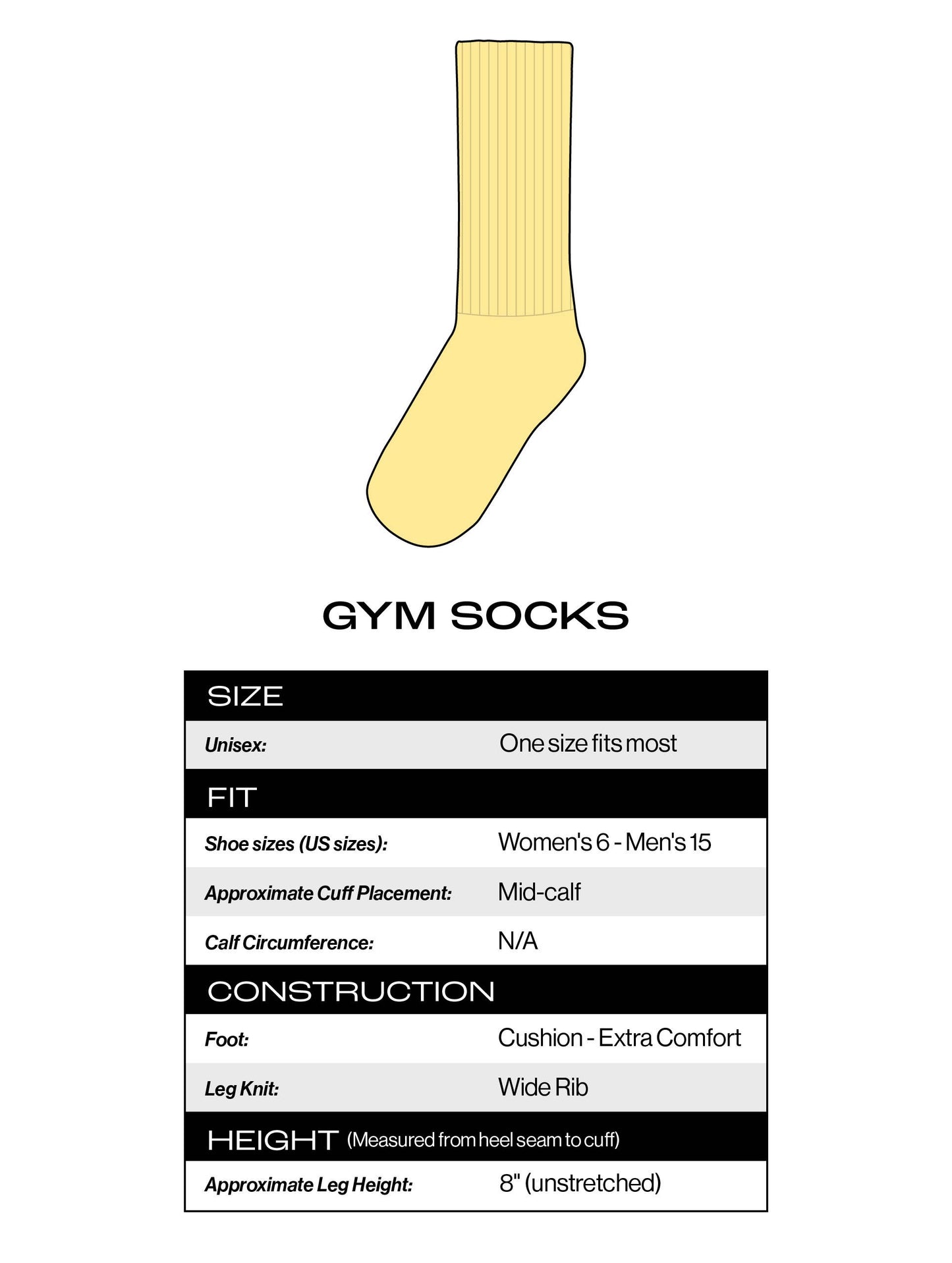 Fuck Decaf Gym Crew Socks