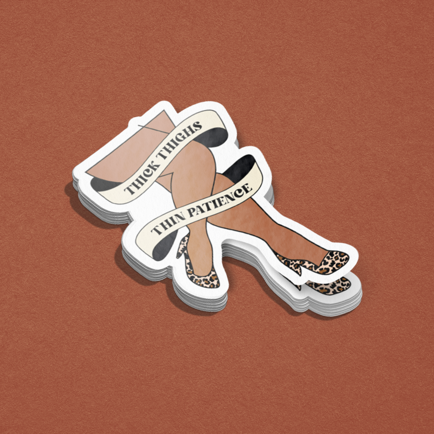 Sassy Thin Patience Sticker | Bold Inclusive Skin Tones Decal