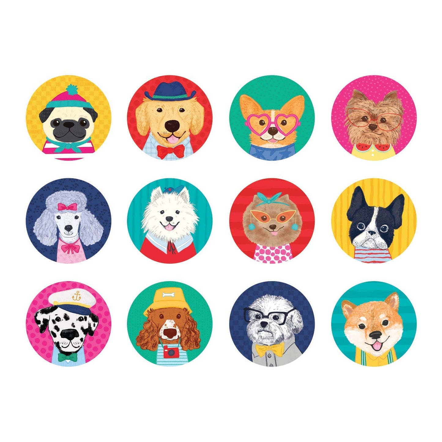 Dog Portraits Mini Memory Match