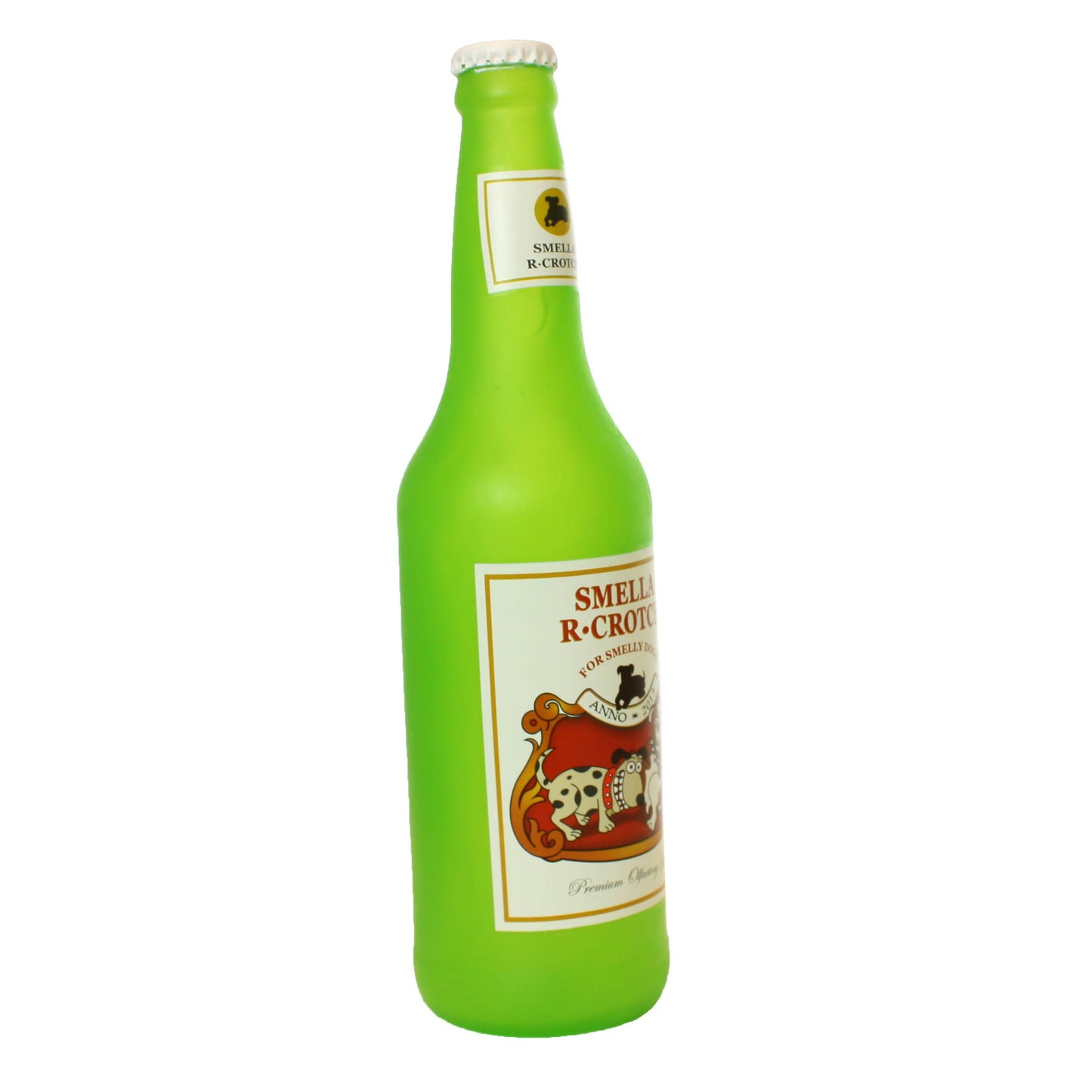 Silly Squeaker Beer Bottle SmellaRCrotch, Squeaky Dog Toy