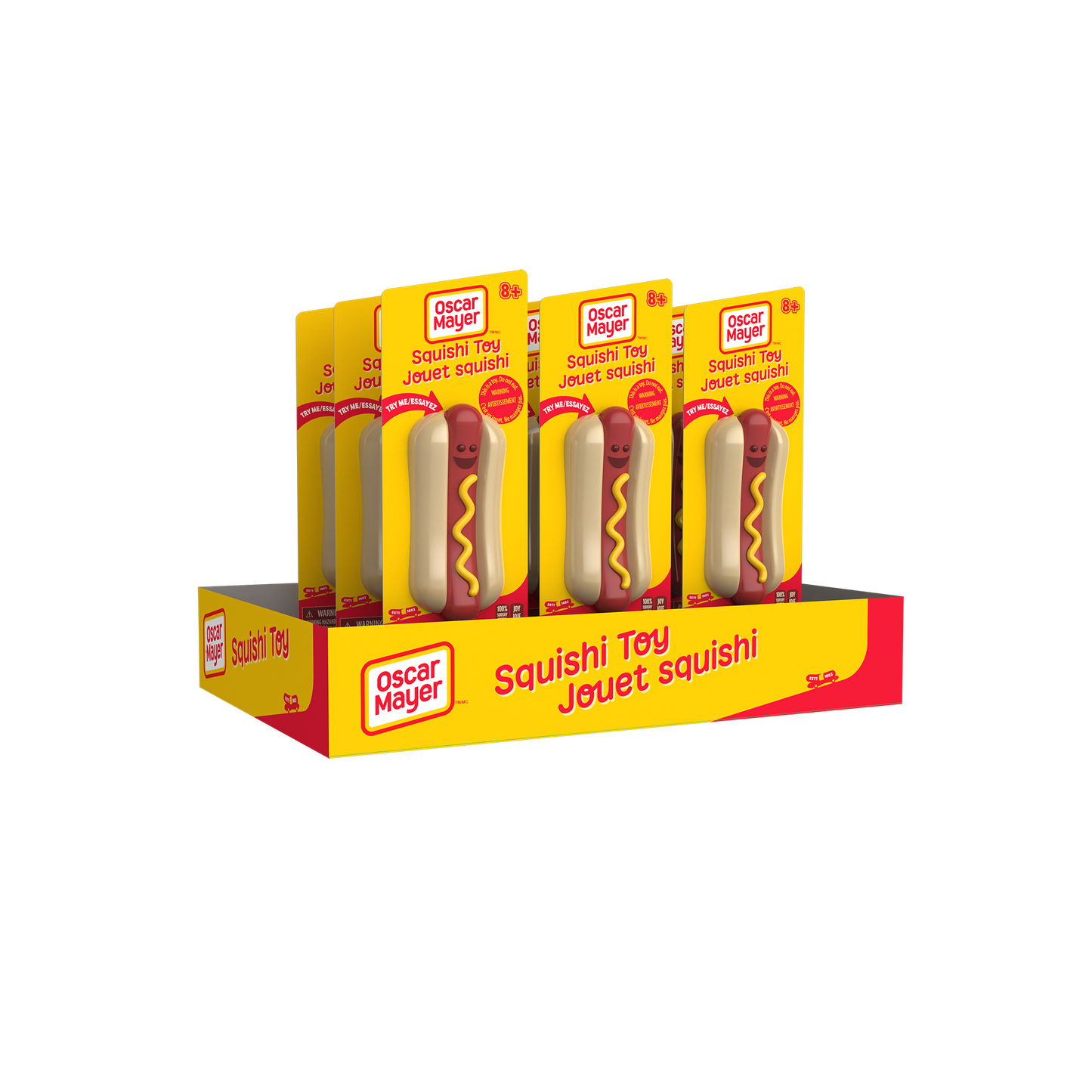 OSCAR MAYER SQUISHI HOT DOG TOY