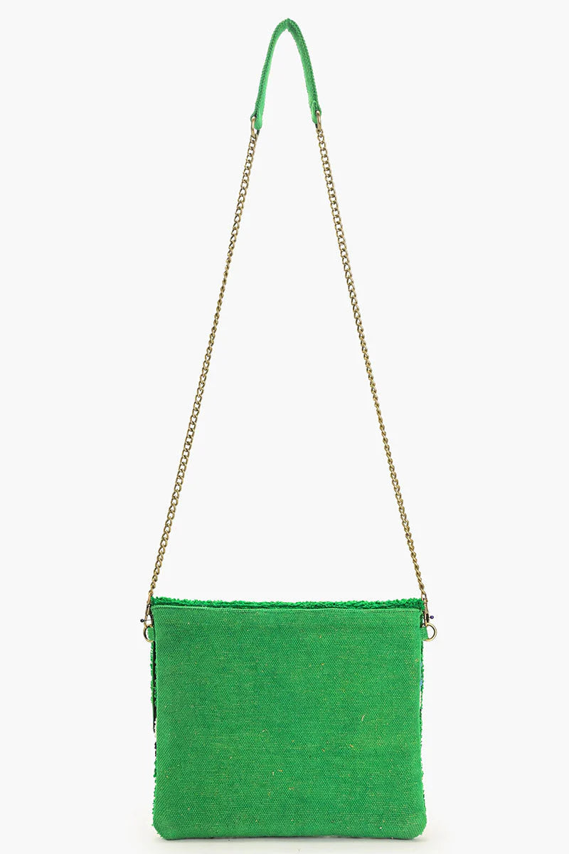 Green Whimsical Wonder Eye Clutch