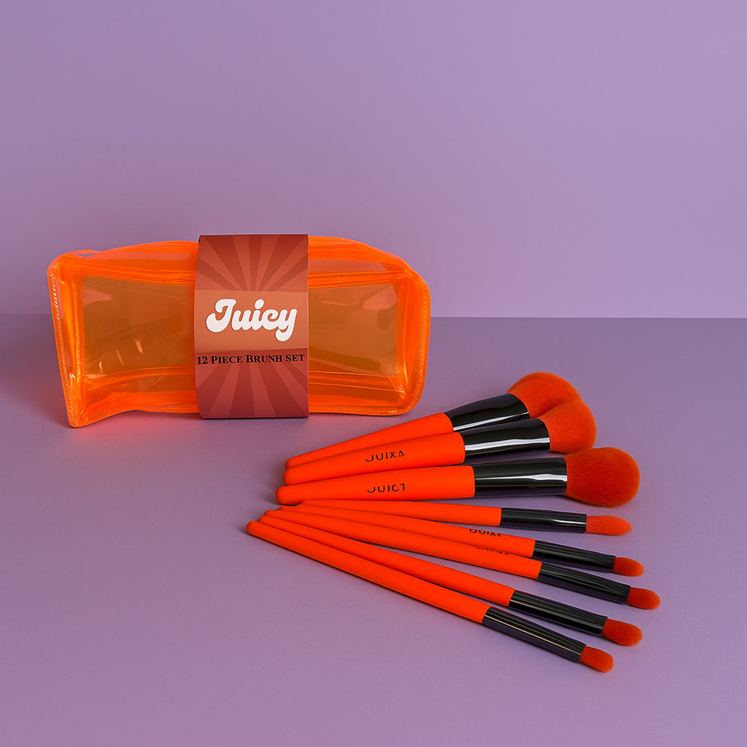 Juicy Neon Make- Up Brush Set 12 pcs
