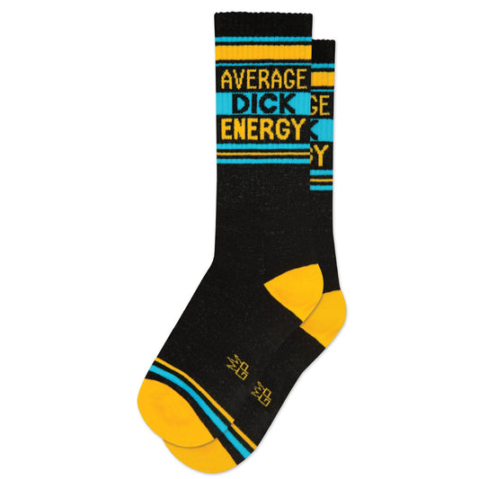 Average Dick Energy Gym Crew Socks