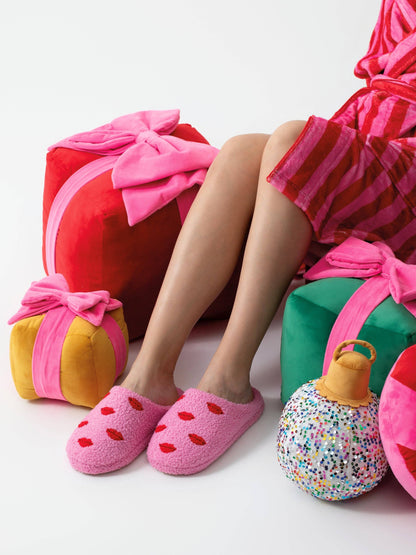 LIPS SLIPPERS, PINK