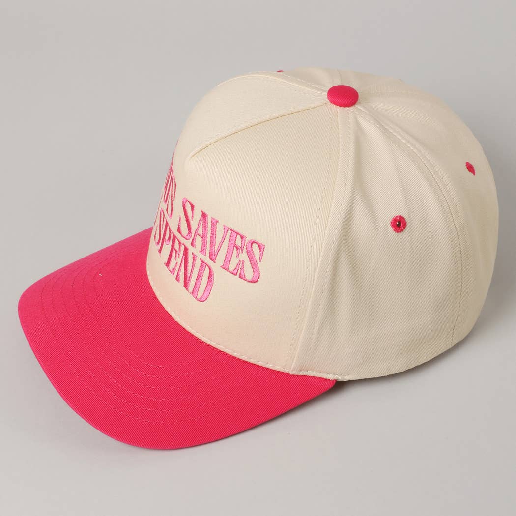 JESUS SAVES I SPEND Embroidery Trucker Hat