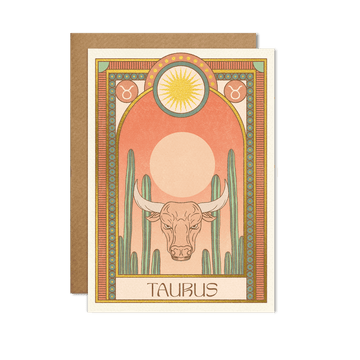 Taurus Zodiac Card