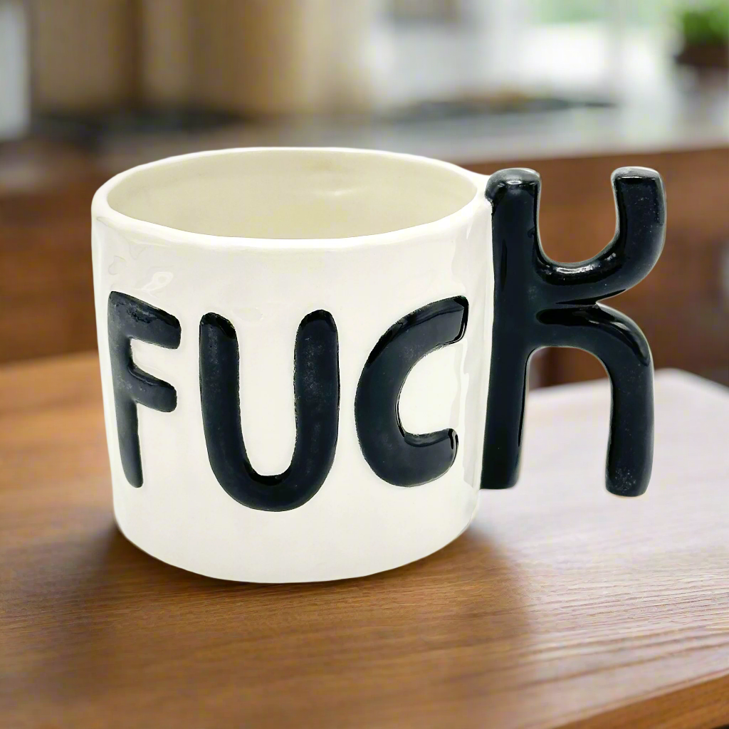 Fuck Handle Novelty Coffee Mug