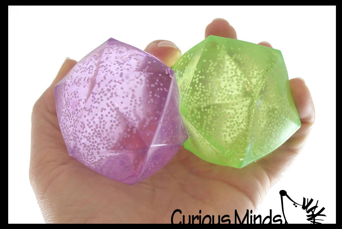 1 Sugar Polyhedron Diamond Shaped Ball - Glow in the Dark Th