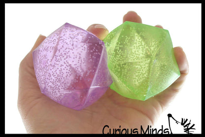 1 Sugar Polyhedron Diamond Shaped Ball - Glow in the Dark Th