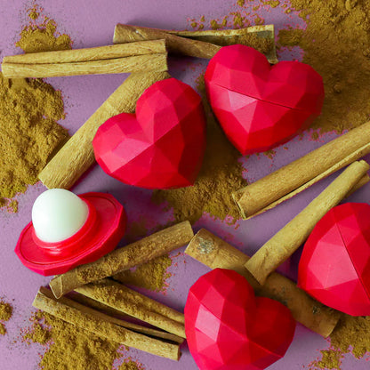 Red Heart Lip Balm - Cinnamon
