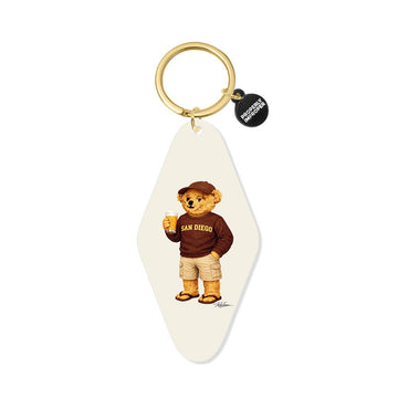 Printed Keychain San Diego Sweatshirt with Beer Bear