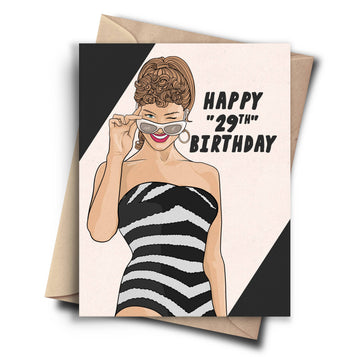 Funny Birthday Card - Barbie Pop Culture Card