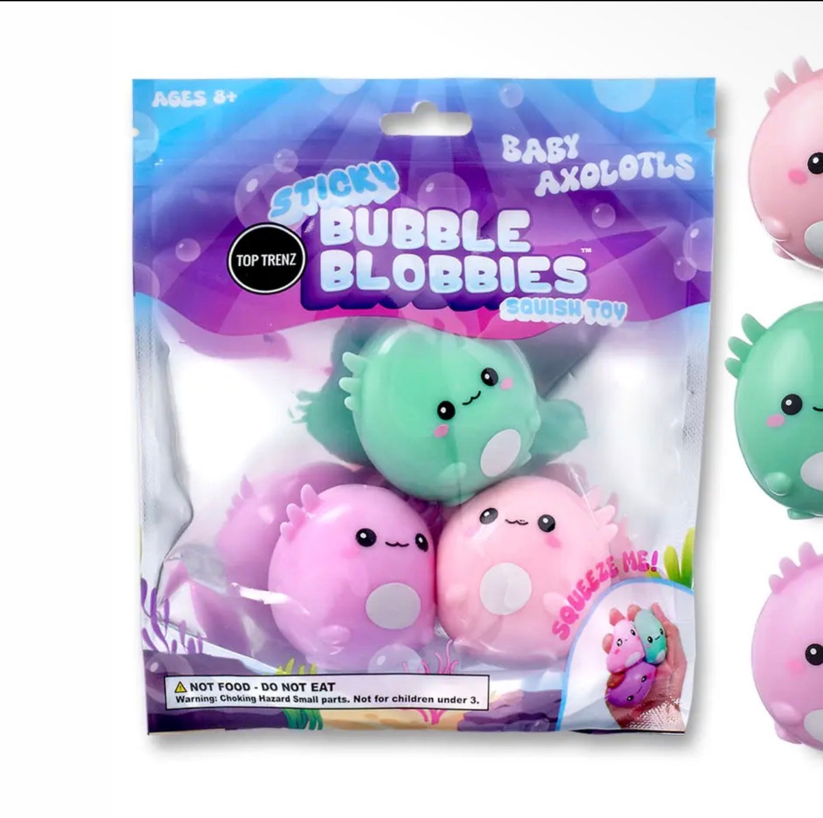 Sticky Bubble Bobblies Frogs Axolotl