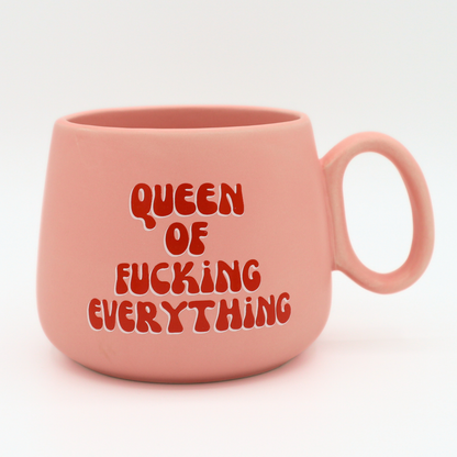 Queen of Fucking Everything - Jumbo Cappuccino Mug