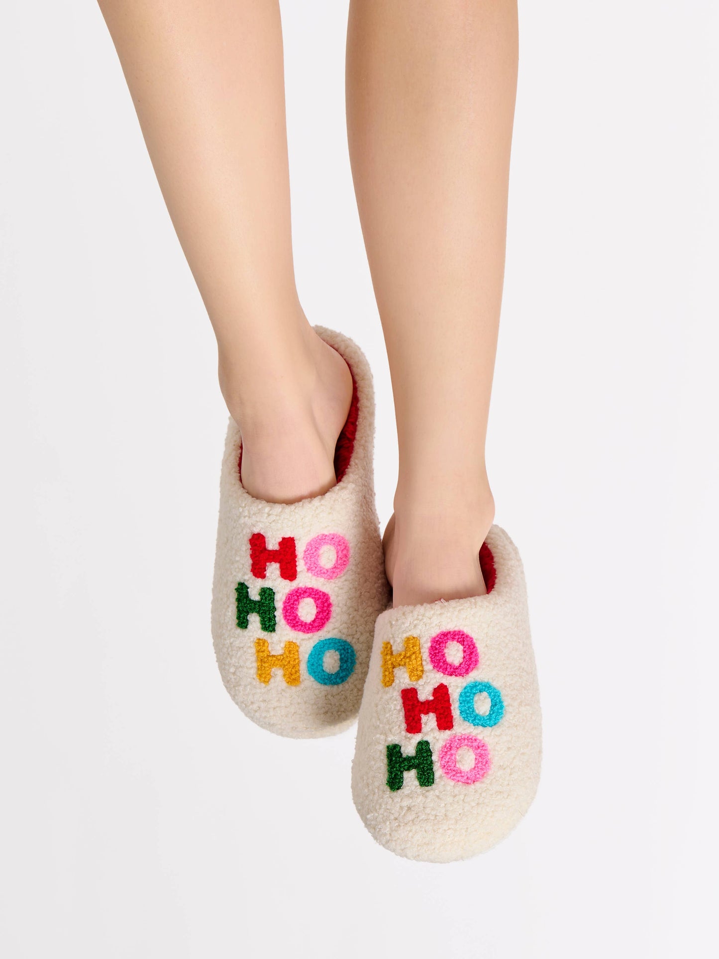 "HO HO HO" SLIPPERS