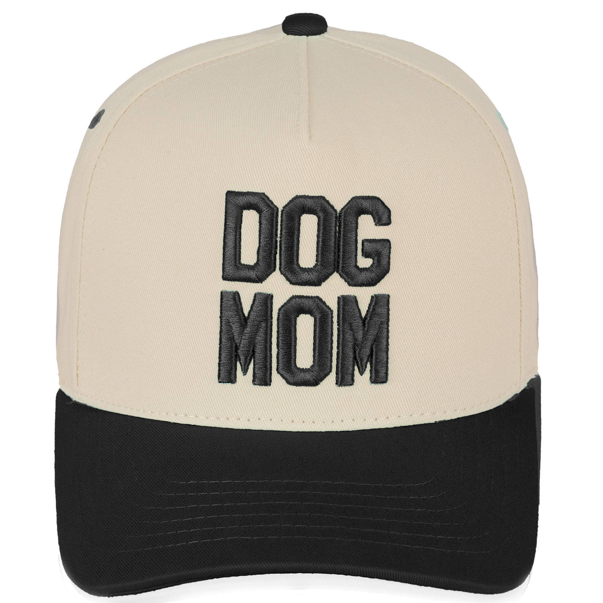 C.C DOG MOM Embroidered Two Tone Trucker Cap